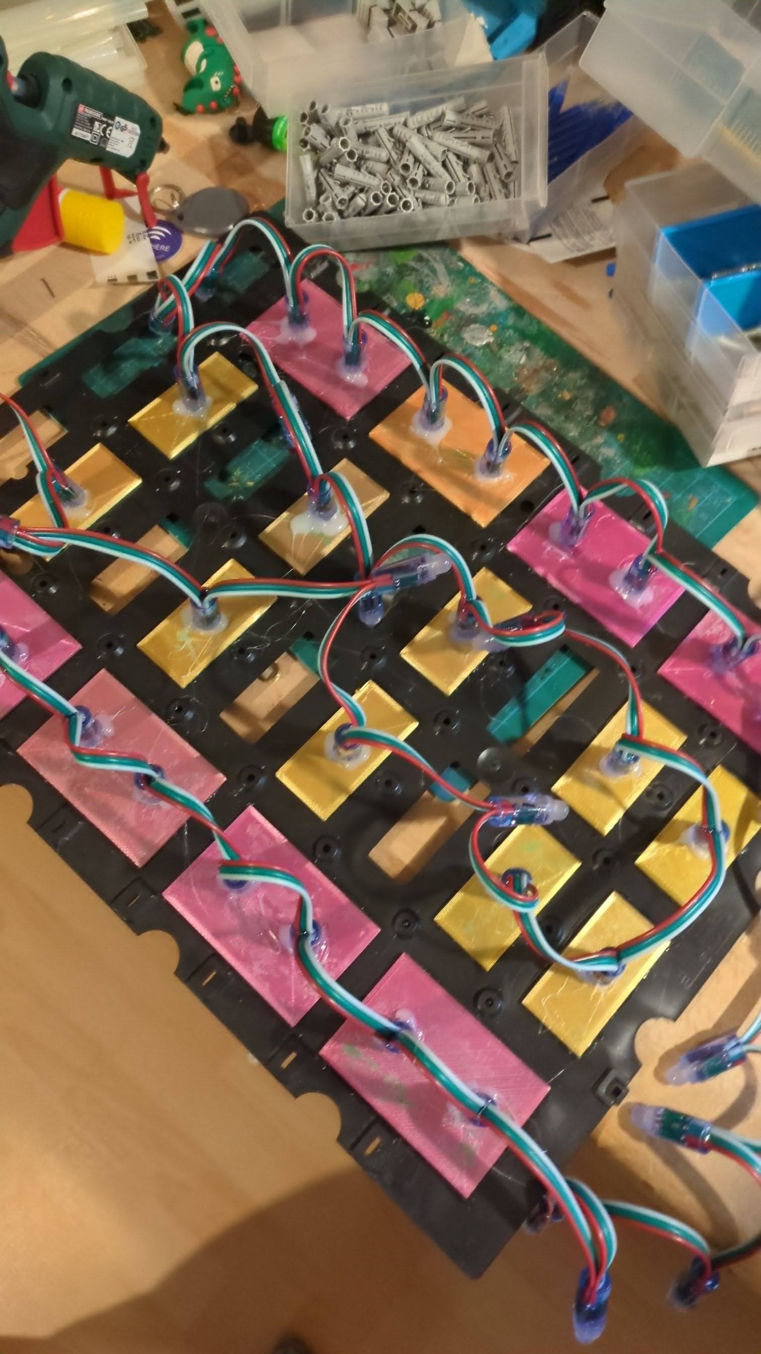 Slightly assembled shelf